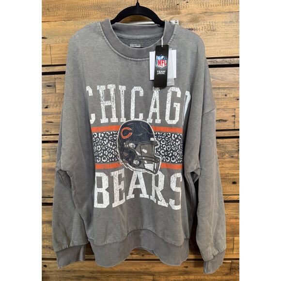 Chicago Bears Sweatshirt Women's Large NFL Football Crewneck Gameday Couture - Picture 1 of 8